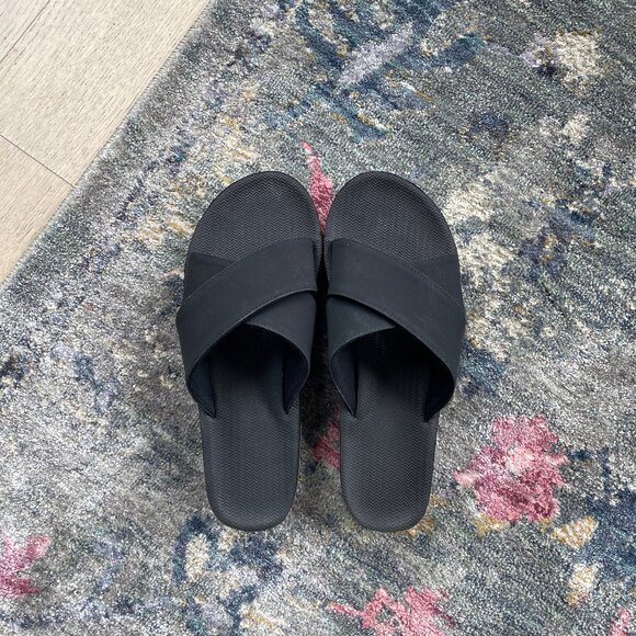 Like New Indosole Cross Platform Sandal Black/Sea Salt, size 8-9 - Picture 5 of 8
